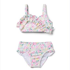 NWT Janie and Jack x Serena Williams Floral Ruffle Two-Piece.